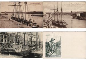 FISHERY FISHING BOATS SHIPPING MOSTLY FRANCE 83 Vintage Postcards (L4056)