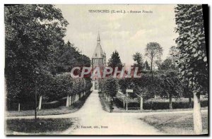 Postcard Old Senonches Avenue Poucin