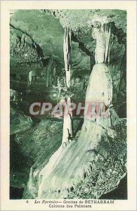 Old Postcard The Pyrenees Betharram Caves des Palmiers Column