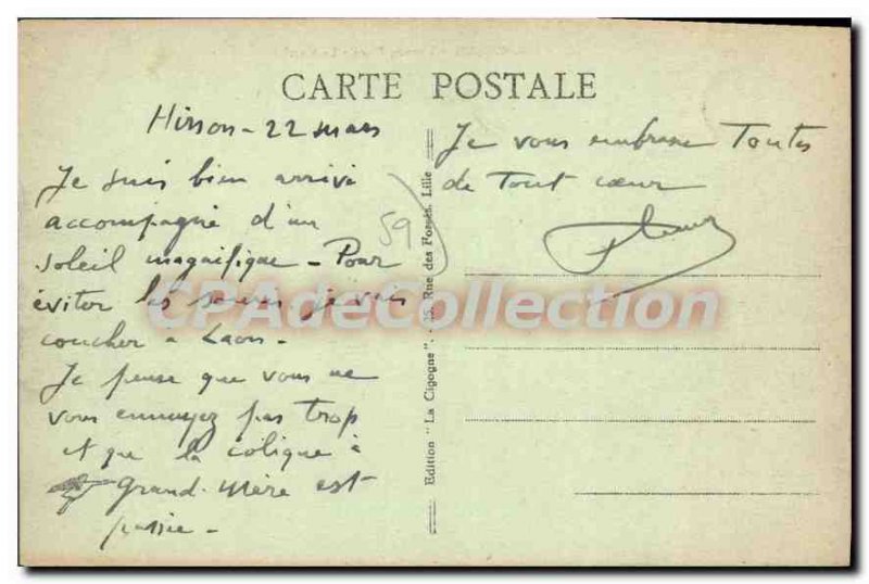 Postcard Old Grand Place Tourcoing The March