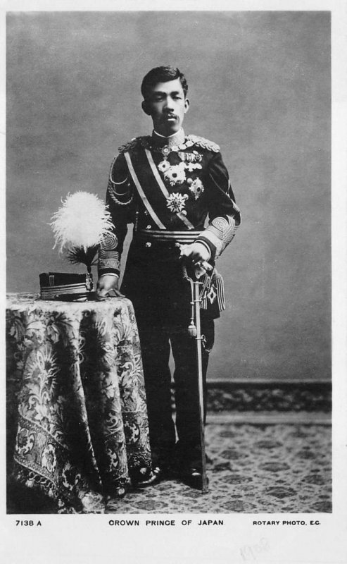 RPPC CROWN PRINCE OF JAPAN YOSHITO REAL PHOTO POSTCARD (c. 1912)