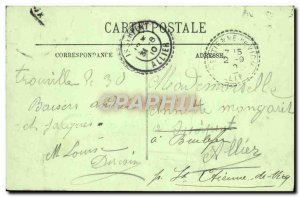 Old Postcard Le Treport Le Phare a Day Storm