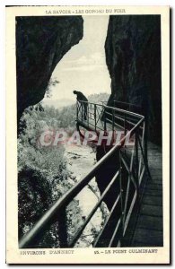 Old Postcard Savoy Les Gorges du Fier Annecy Surroundings The Climax