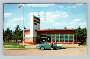 State Of Florida Welcome Center 1955 Chevrolet Convertible Chrome c1957 Postcard