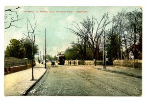 UK - England, Ipswich. Norwich Road, Entrance to Brooks Hall  (chipping)