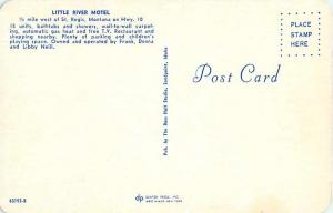 Little River Motel St. Regis Montana MT Chrome Postcard