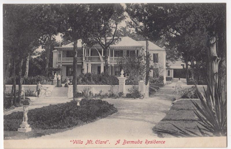 Bermuda; Villa Mt Clare, A Bermuda Residence PPC By AE Bourne, Unused, c 1910's