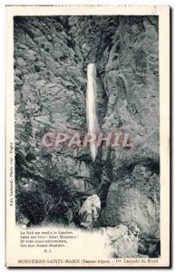 Old Postcard Moustiers Sainte Marie Cascade Rioul