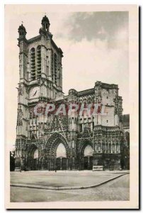 CARTE Postale Old Troyes Aube Cathedrale Saint Pierre