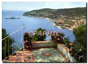 Postcard Modern colors and light of the French Riviera France miracle of natu...