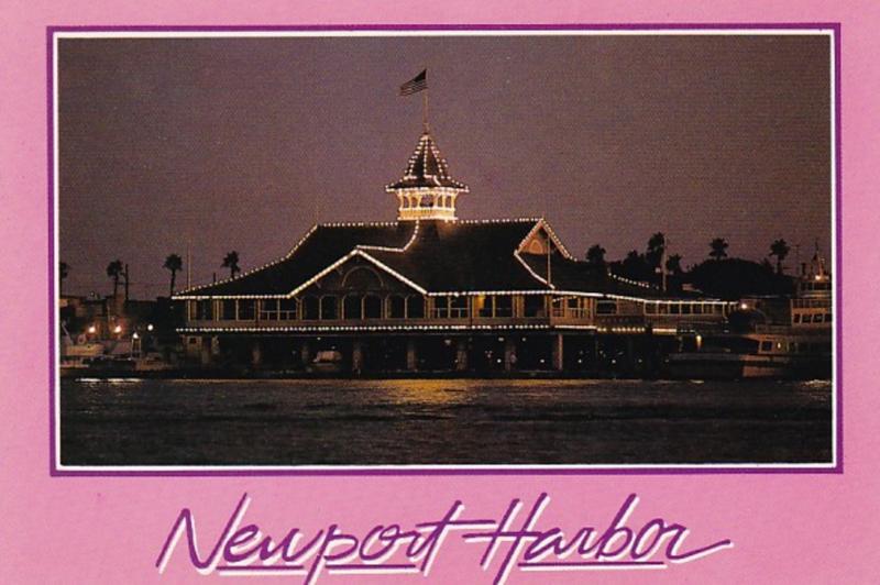 California Newport Harbor Balboa Pavilion At Night