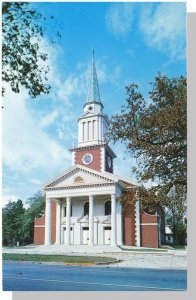 Vivid Aiken, South Carolina/SC Postcard, First Baptist Church, Near Mint!