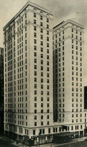 Vintage Original Barlum Hotel, Detroit 26, Michigan Downtown Postcard P16