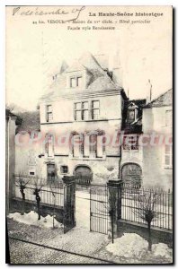 Postcard Old Vesoul House XV century private mansion