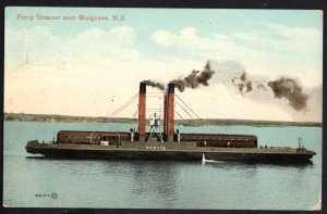 Nova Scotia MULGRAVE Ferry Steamer Pub V & Sons pm1911 - DB