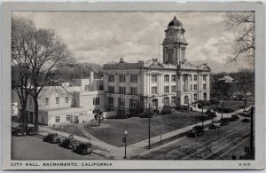 City Hall Sacramento California CA Street View Buildings Postcard