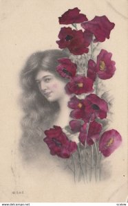 Flowers & Female Head Portrait , 00-10s