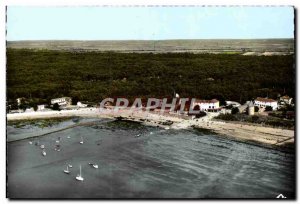 Postcard Modern Jard Sur Mer The Port and the Beach Aerial view