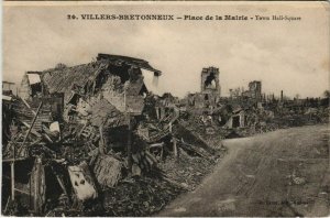 CPA Guerre Military VILLERS-BRETONNEUX Place de la Mairie (807884)