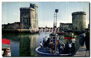 Old Postcard La Rochelle Harbor The arrival of the Sardine Boat
