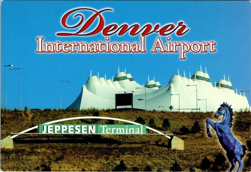 CO, Colorado  DENVER INTERNATIONAL AIRPORT  Jeppesen Terminal  4X6 Postcard