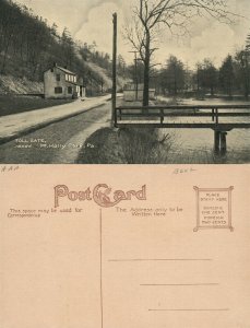 MT.HOLLY PARK PA TOLL GATE ANTIQUE POSTCARD