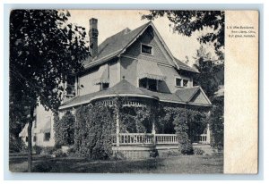 1911 I.N. Hite Residence West Liberty Ohio OH, R.F Elliot Antique Postcard