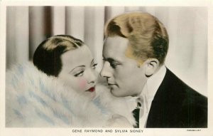Gene Raymond Sylvia Sidney Silent Movie Stars 1920s RPPC Photo Postcard 22-1613