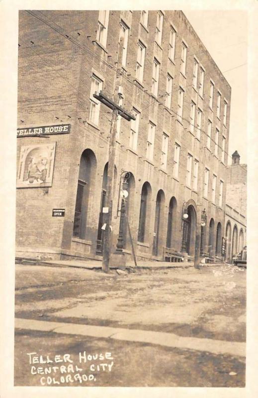 Central City Colorado Teller House Historic Bldgs Antique Postcard K80889