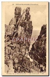 Old Postcard Finistere Primel Tregastel Point of Deeapitation the Aignitles