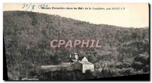 Old Postcard Foret House forestry in the woods of Loubiere near Bagnols