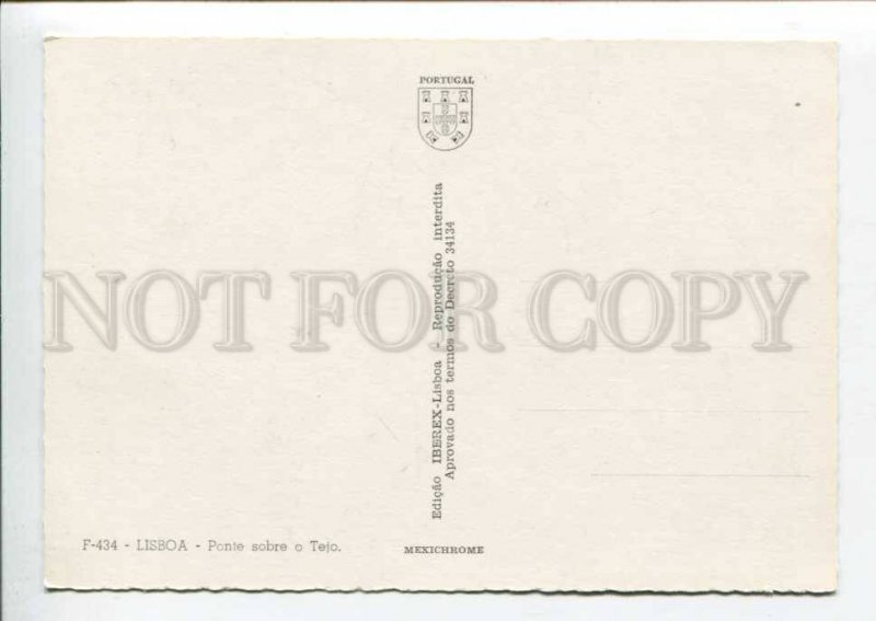 401912 PORTUGAL LISBOA ship Old IRIS postcard