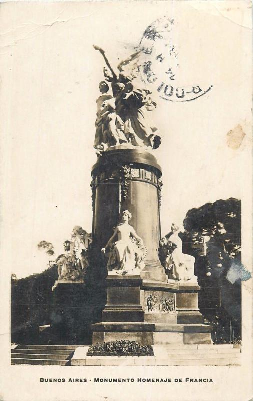 Argentina BUENOS AIRES - Monumento Homenaje de Francia