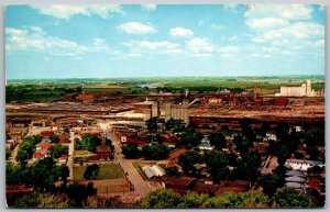 St. Joseph Missouri 1970 Postcard Scenic Aerial View From King Hill