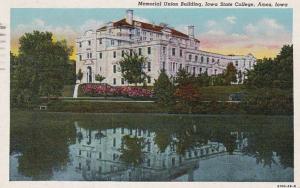 Iowa Ames Memorial Union Building Iowa State College 1947 Curteich