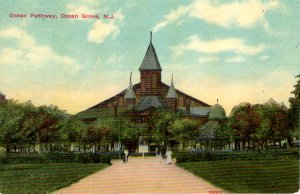 Ocean Grove, New Jersey - Walking towards the Ocean Pathway - c1908
