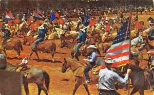 TEXAS COWBOYS & COWGIRLS Rodeo Fort Worth, TX c1950s Vintage Postcard
