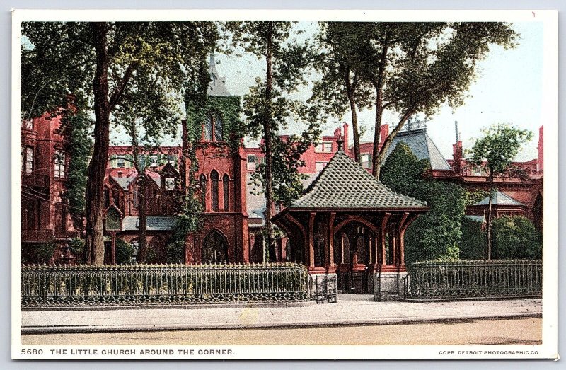 The Little Church Around The Corner Residence House Entrance Landmark Postcard