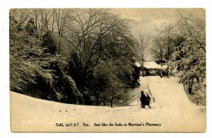 Advertising - Merriam's Pharmacy, Cold Soda