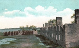 Vintage Postcard 1911 Ruins of His Majesty's Fort Landmark Near Crown Point NY