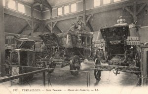 Vintage Postcard 1910's Versailles Petit Trianon Musee des Voitures Paris France