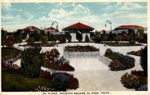 El Paso, Texas - The Houston Square - c1925