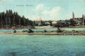 Early 1900s Värmland Munkfors Sweden Vintage Photo Postcard