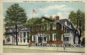 Home Of Chief Justice Marshall - Richmond, Virginia
