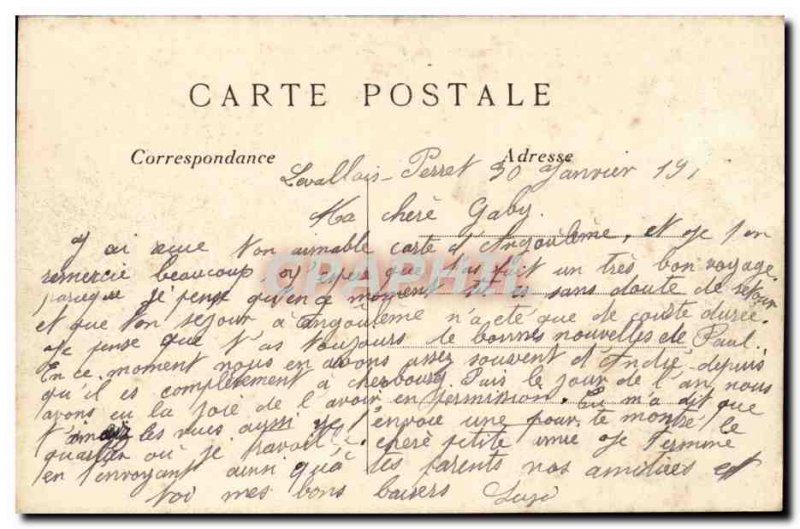 Paris - 2 Rue de la Paix and Vendome Column Old Postcard