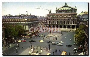 Old Postcard Paris Place de l'Opera