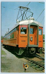 SOUTH BEND, IN Indiana~ South Shore ELECTRIC TRAINLINES c1950s Railroad Postcard