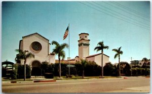 Postcard - Mottell's and Peek Mortuaries, Alamitos - Long Beach, California