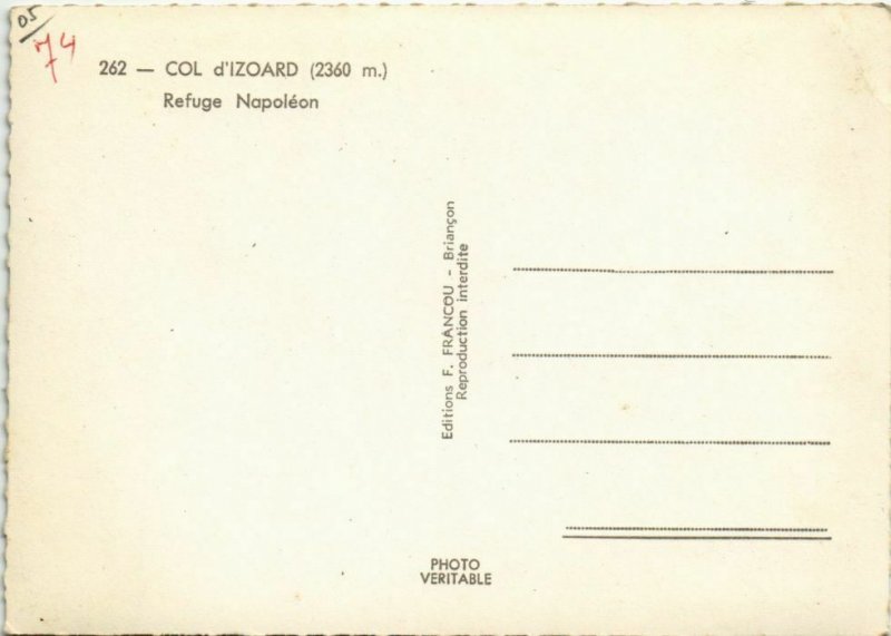 Cpm col d' izoard-refuge napoleon (1205440) 