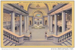Corridor and Main Stairways State Capitol Building Salt Lake City Utah